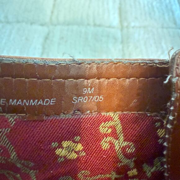 VTG Liz Claiborne Flex Brown Leather Ankle Boots Size 9 Y2K Boho Retro Romantic - Picture 14 of 15